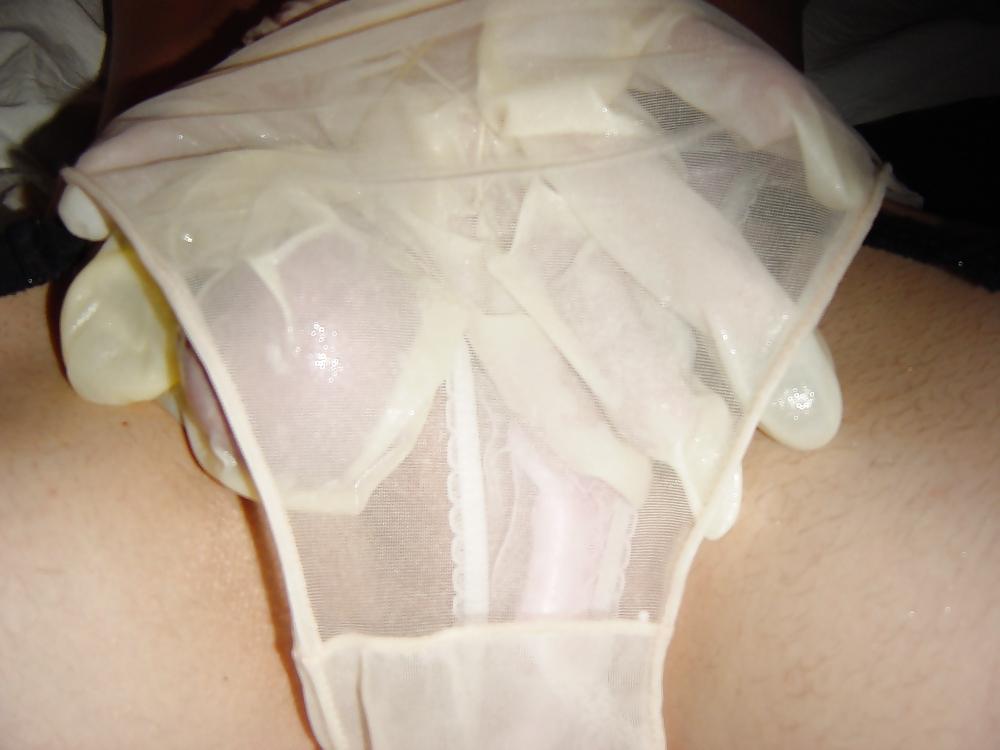 25P Nylon and condom play