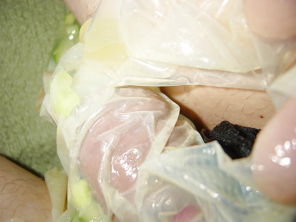 25P Nylon and condom play