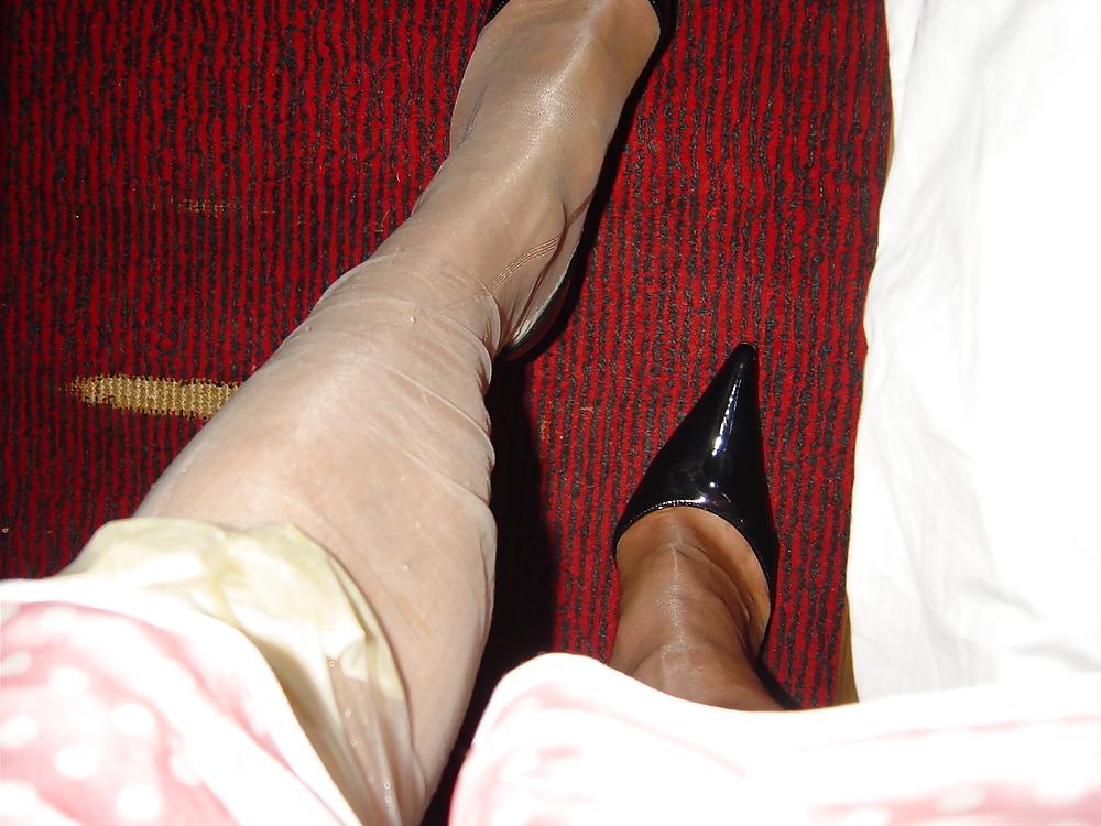 25P Nylon and condom play 2
