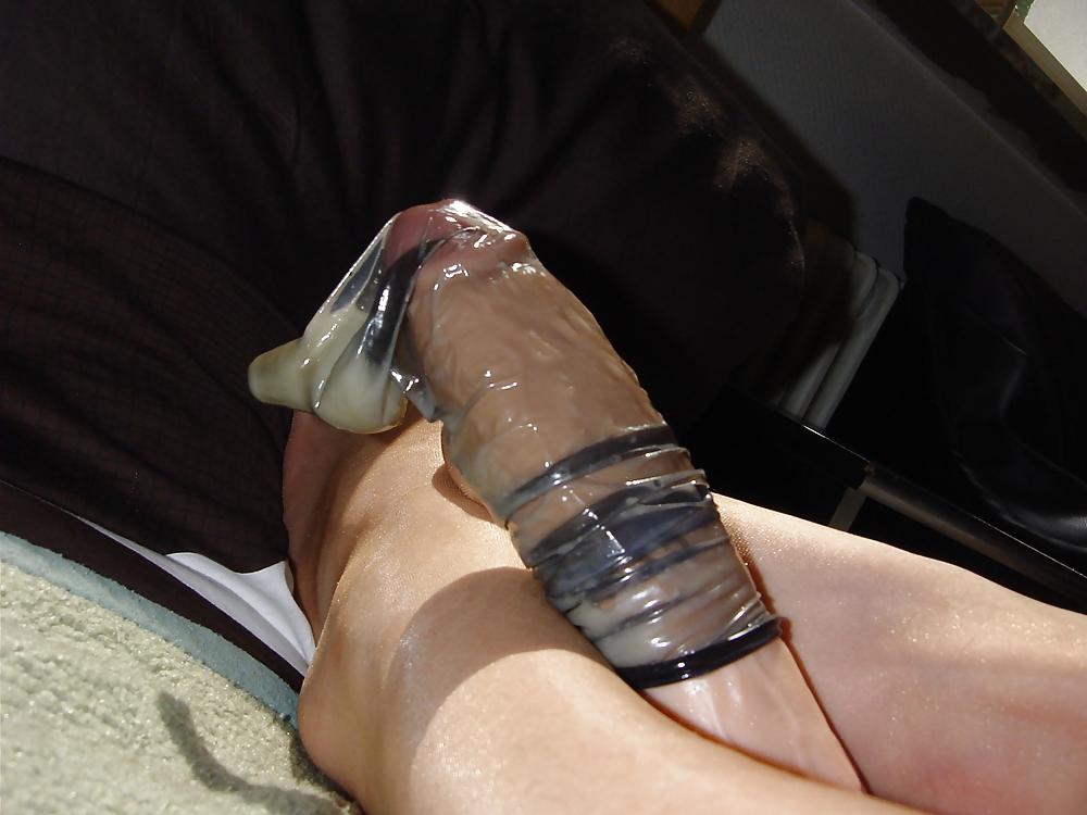 25P Nylon and condom play 2