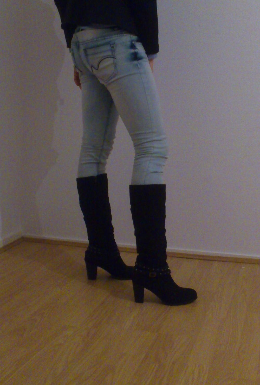 7P Me with news shoes and jean. young teen sissy crossdresse