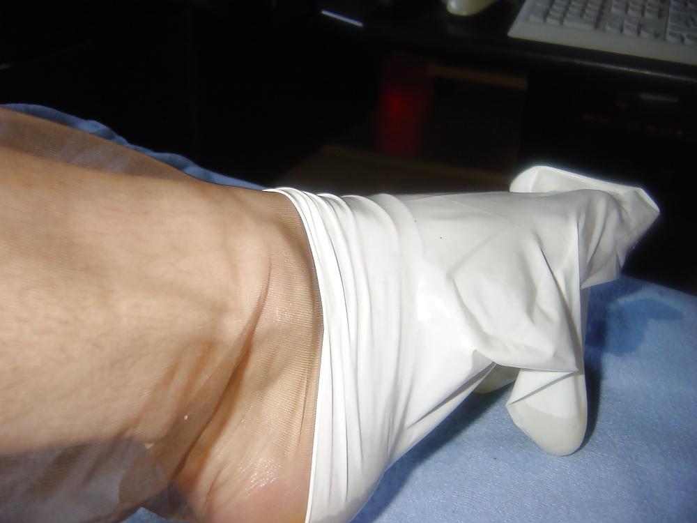 25P Nylon and condom play 4