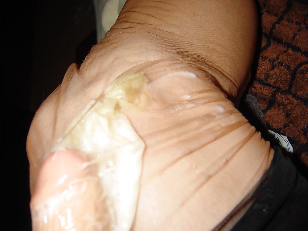 25P Nylon and condom play 6