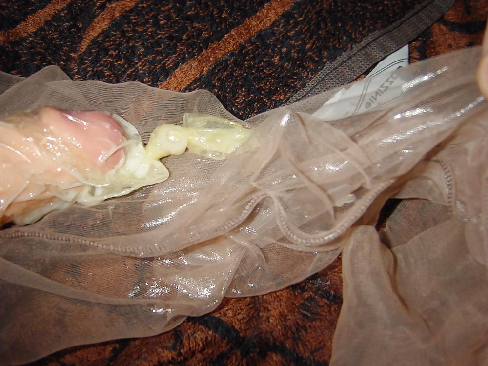 25P Nylon and condom play 6