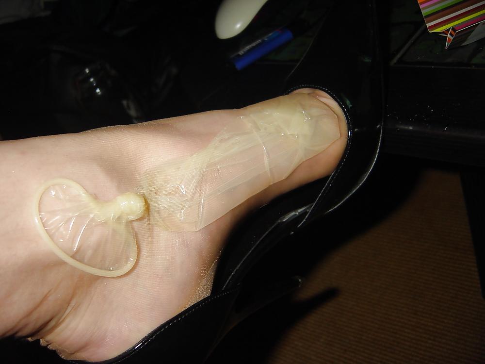 25P Nylon and condom play 6