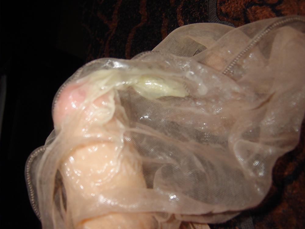 25P Nylon and condom play 6