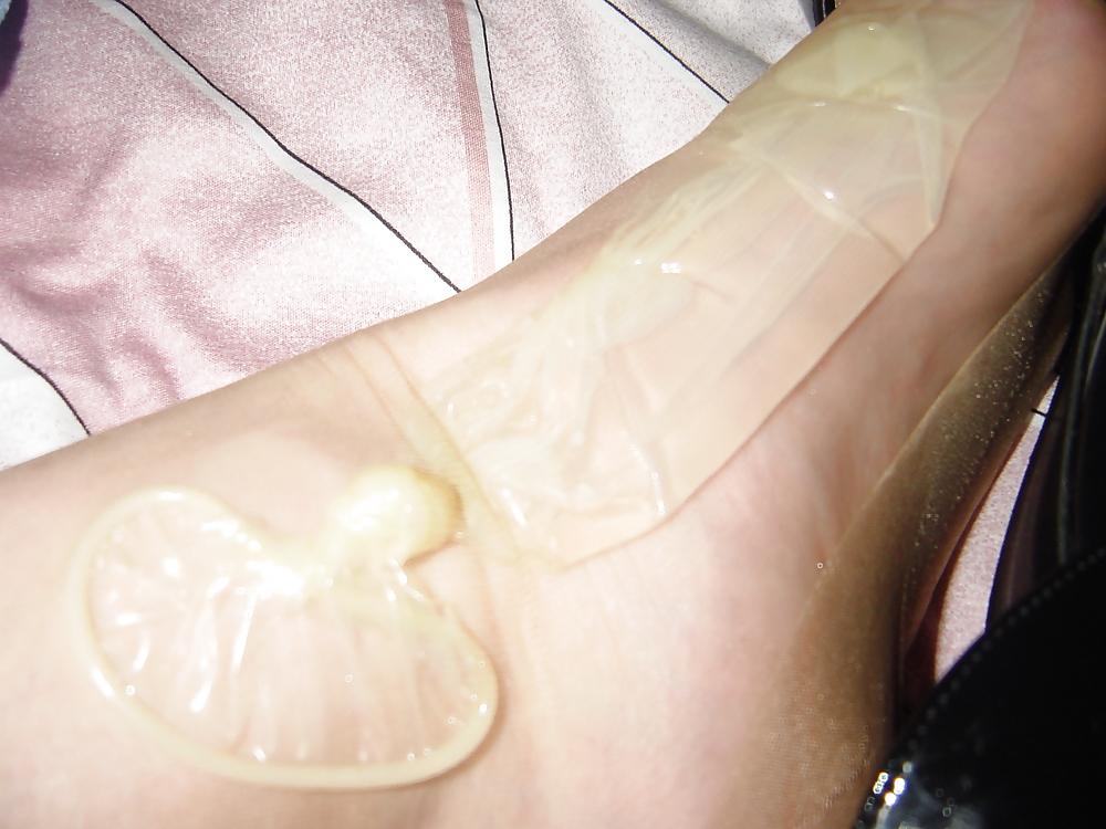 25P Nylon and condom play 6