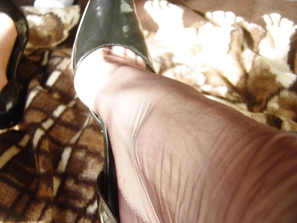 25P Nylon and condom play 6