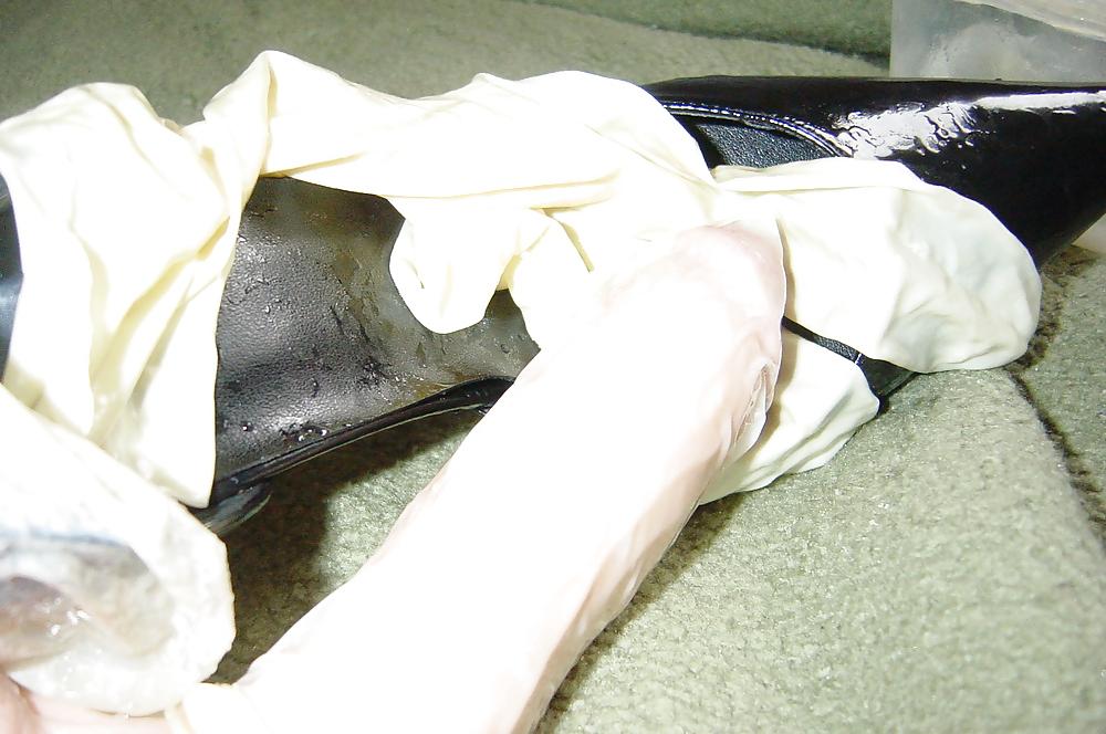 25P Nylon and condom play 9