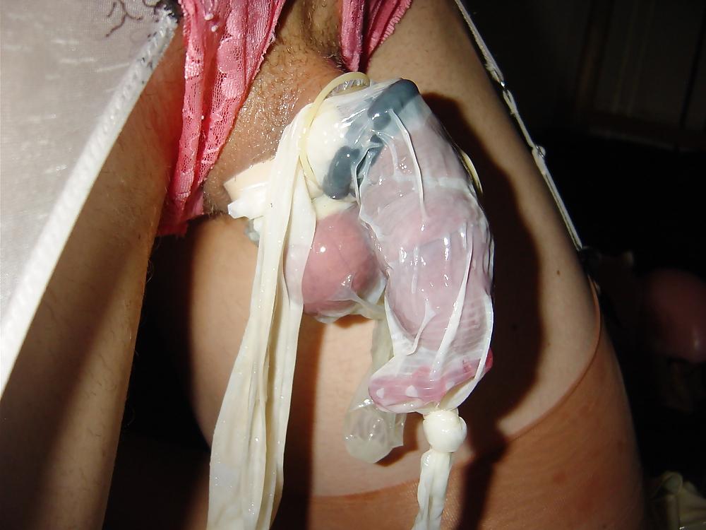 25P Nylon and condom play 9