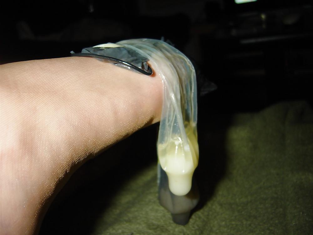 25P Nylon and condom play 9