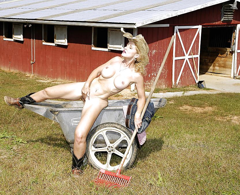 14P Blond hot milf by hard farm work