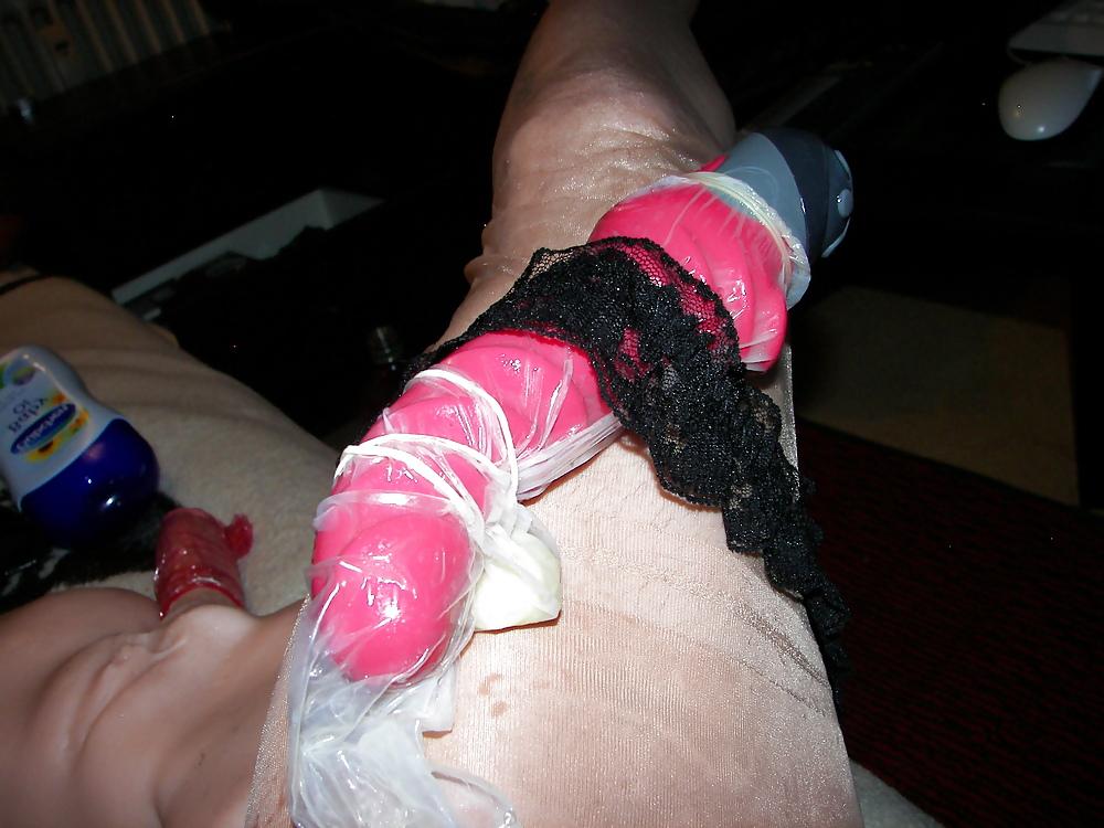25P Nylon and condom play 10