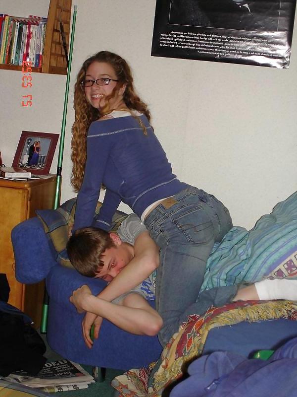 25P Beautys in jeans and cum