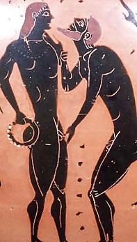 25P Nude Art on Antique Greek Pottery