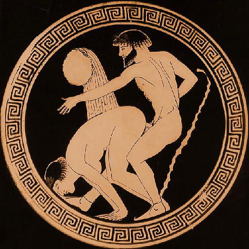 25P Nude Art on Antique Greek Pottery