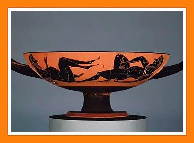 25P Nude Art on Antique Greek Pottery