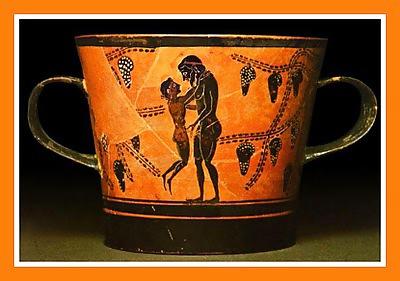 25P Nude Art on Antique Greek Pottery