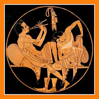 25P Nude Art on Antique Greek Pottery