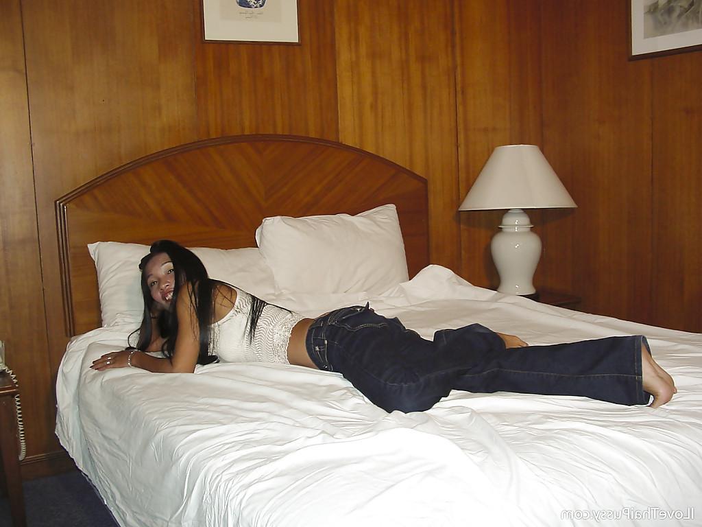 16P Skinny asian lassie in jeans gets talked into some stripping action