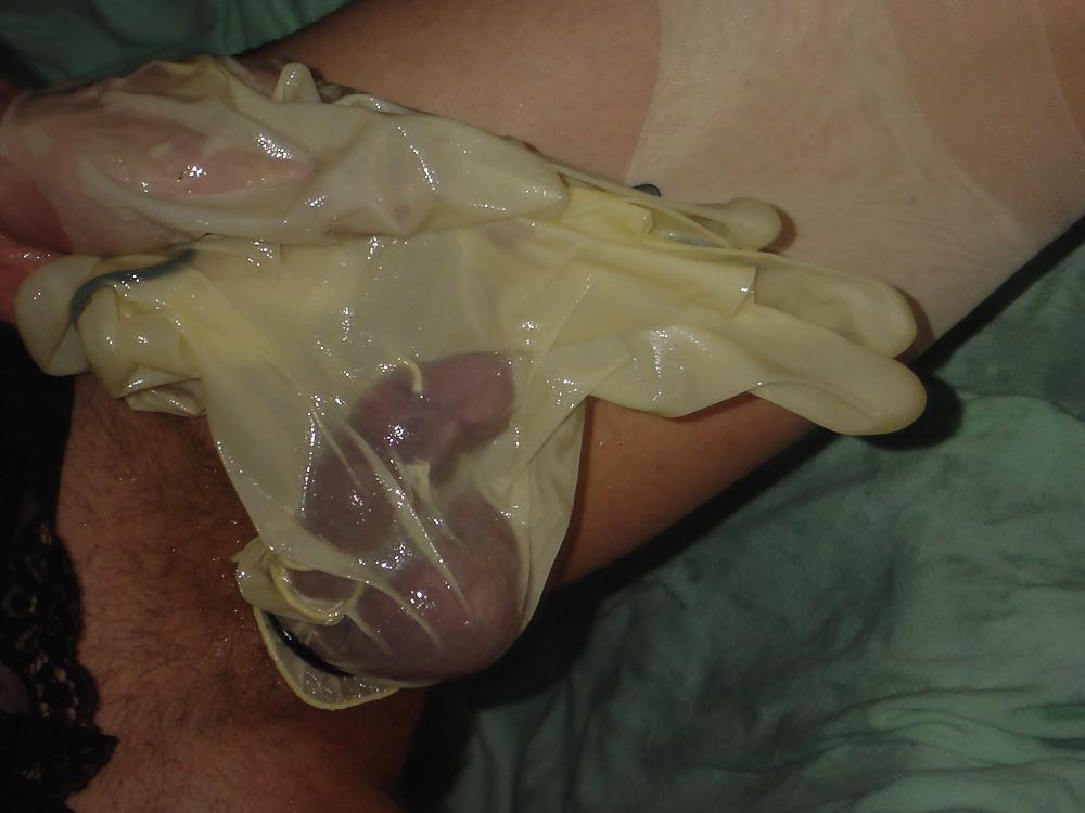 25P Nylon and condom play 7