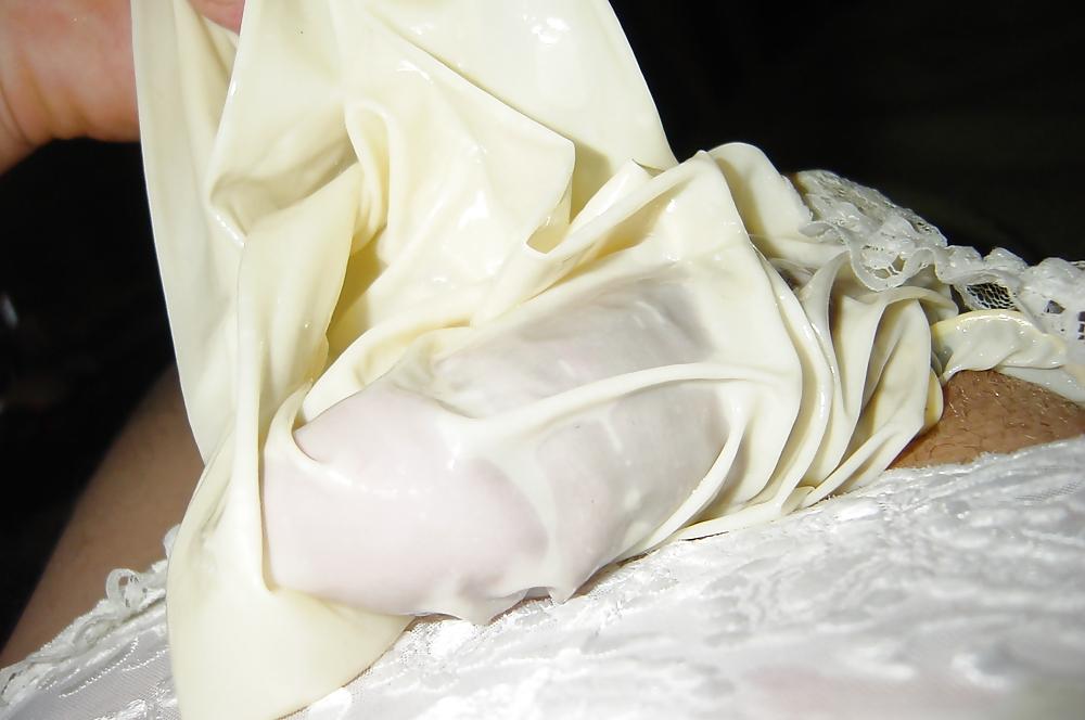 25P Nylon and condom play 7