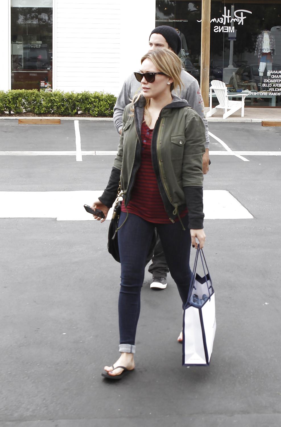 12P Hilary Duff - in jeans while out in Los Angeles