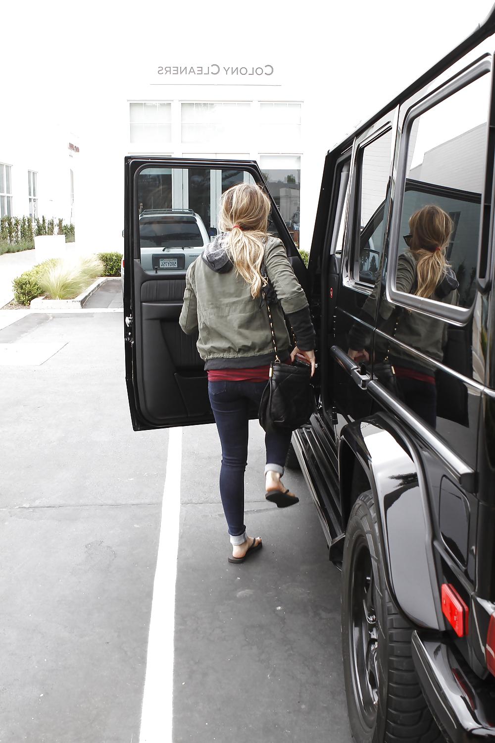 12P Hilary Duff - in jeans while out in Los Angeles