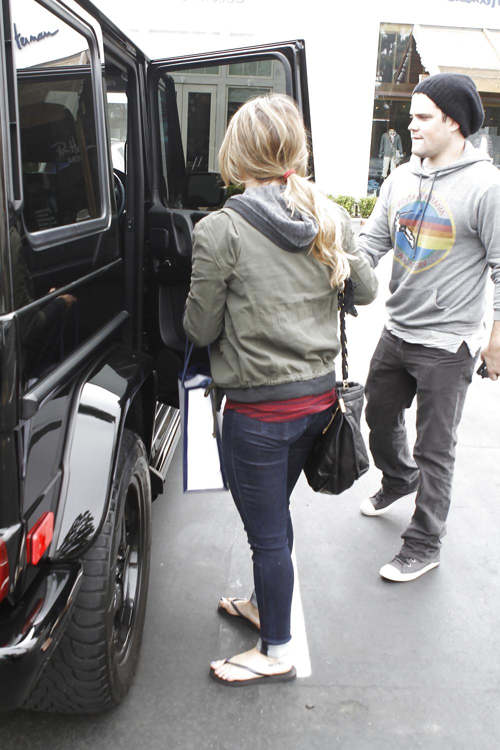 12P Hilary Duff - in jeans while out in Los Angeles