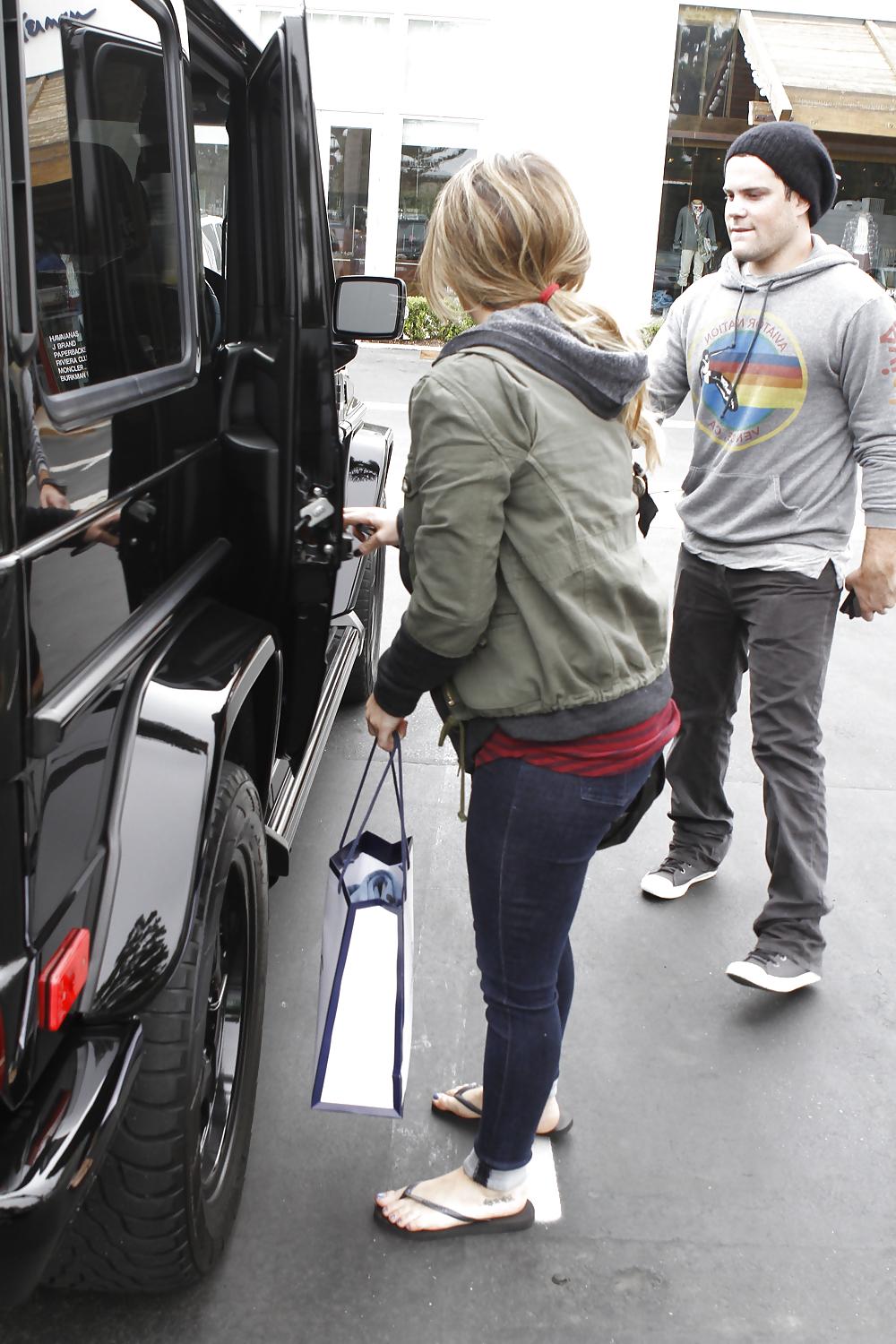 12P Hilary Duff - in jeans while out in Los Angeles
