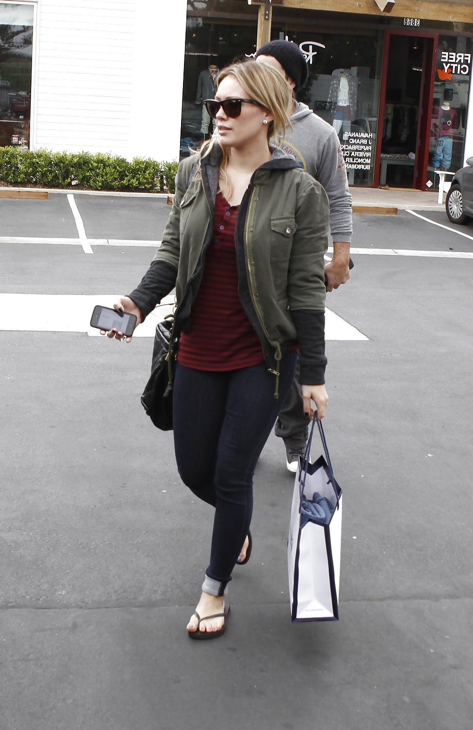 12P Hilary Duff - in jeans while out in Los Angeles