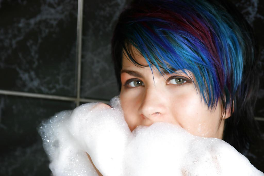 16P Finally time for play for teen Nikita soaping her twat in the shower