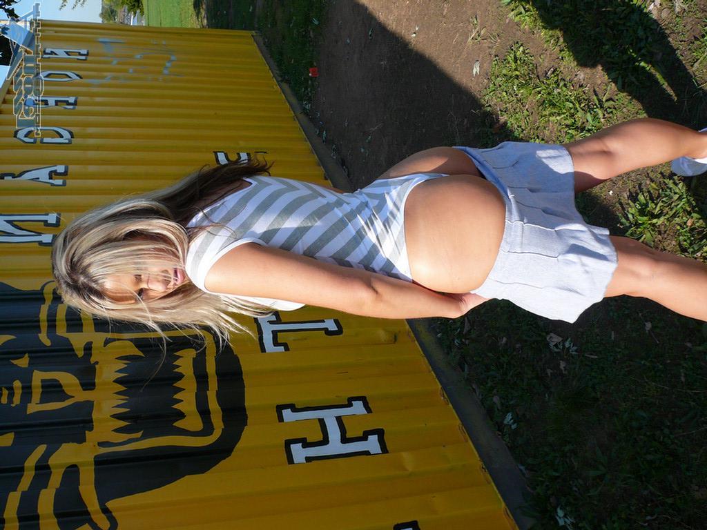 16P Ann Angel as a hot cheerleader