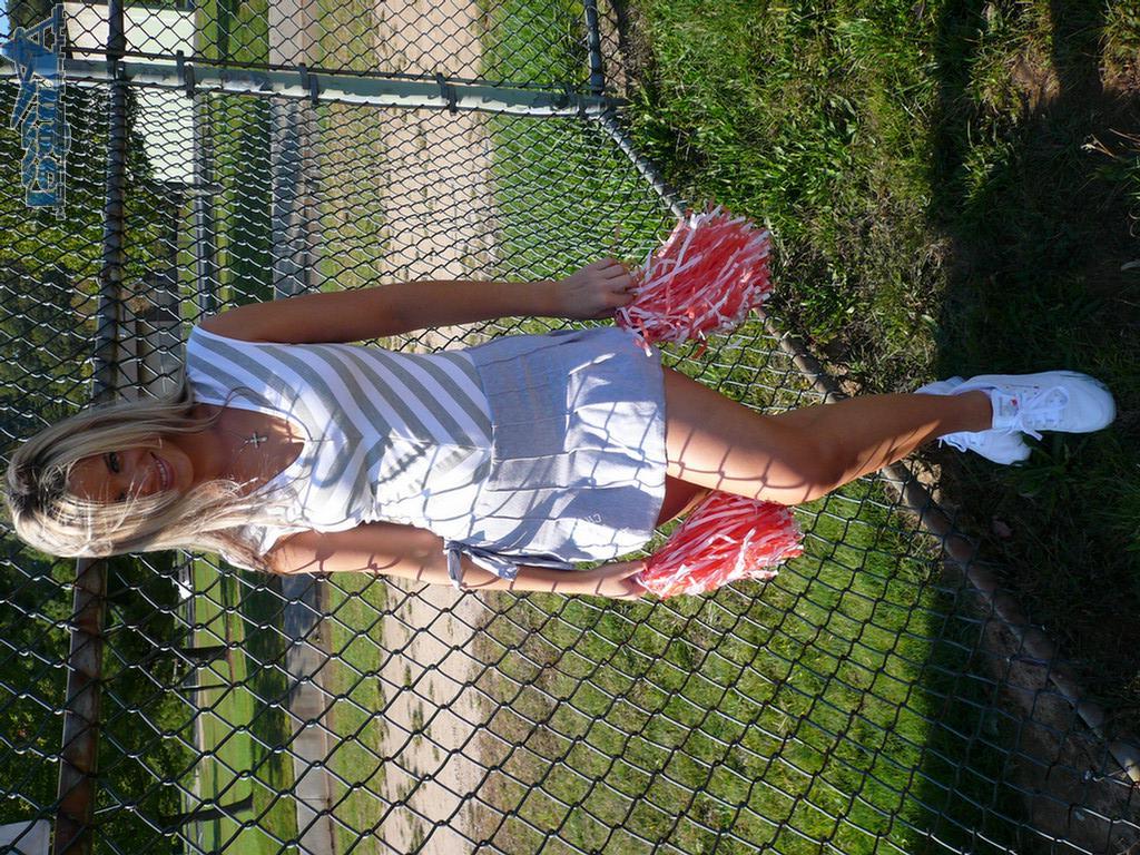 16P Ann Angel as a hot cheerleader