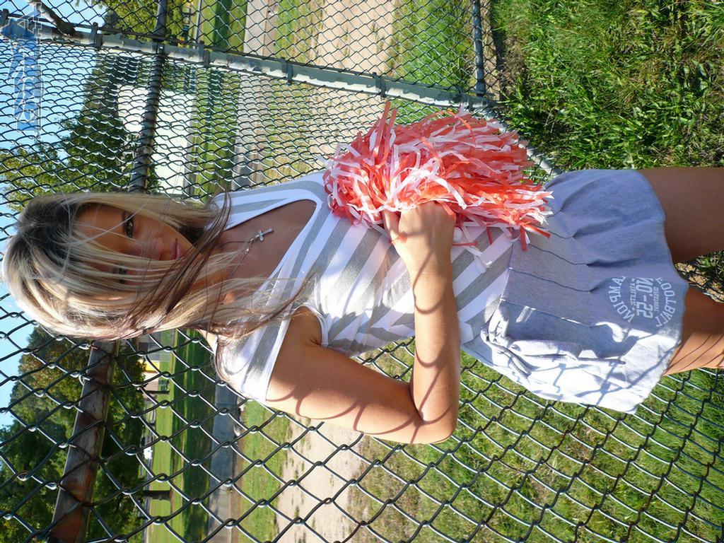 16P Ann Angel as a hot cheerleader