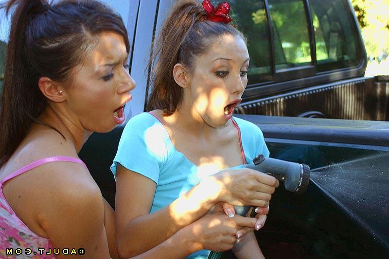 16P Clothed lesbian Sarah Blake tongues sexy cuttie Celeste Star