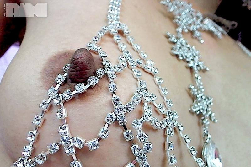 15P Brunette model Aspen Snow teases and poses in her jewel bikini