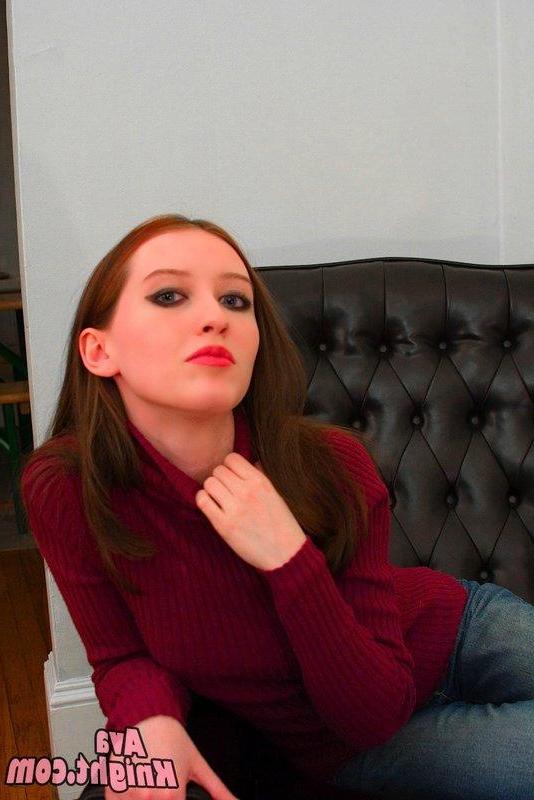 16P Pictures of teen hottie Ava Knight giving you a nonnude tease in a sweater