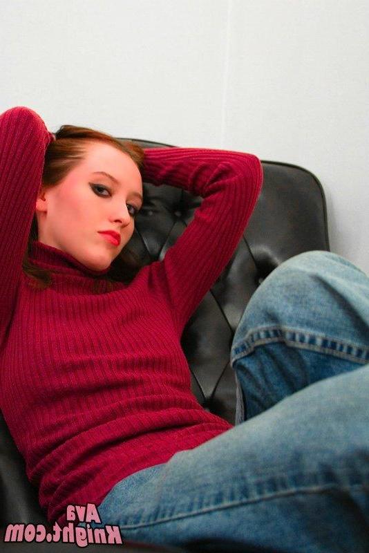 16P Pictures of teen hottie Ava Knight giving you a nonnude tease in a sweater