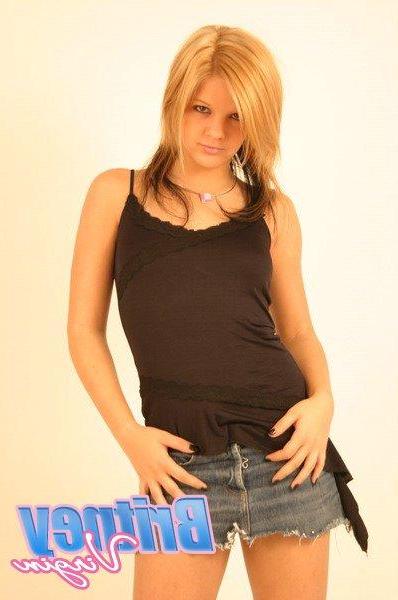 12P Pictures of teen babe Britney Virgin giving you a slow strip tease