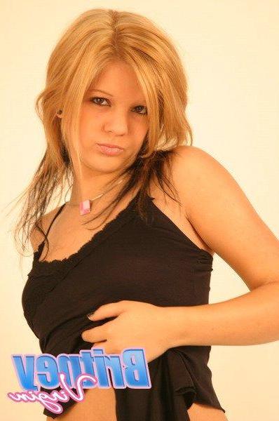 12P Pictures of teen babe Britney Virgin giving you a slow strip tease