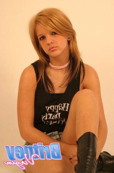 16P Pictures of Britney Virgin giving you a hot tease