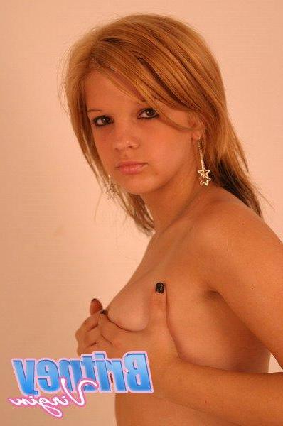16P Pictures of teen babe Britney Virgin teasing your cock in a bikini