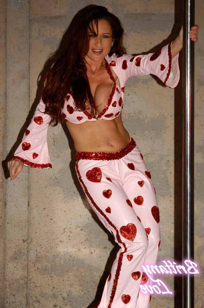 12P Pictures of Brittany Love giving a hot strip show
