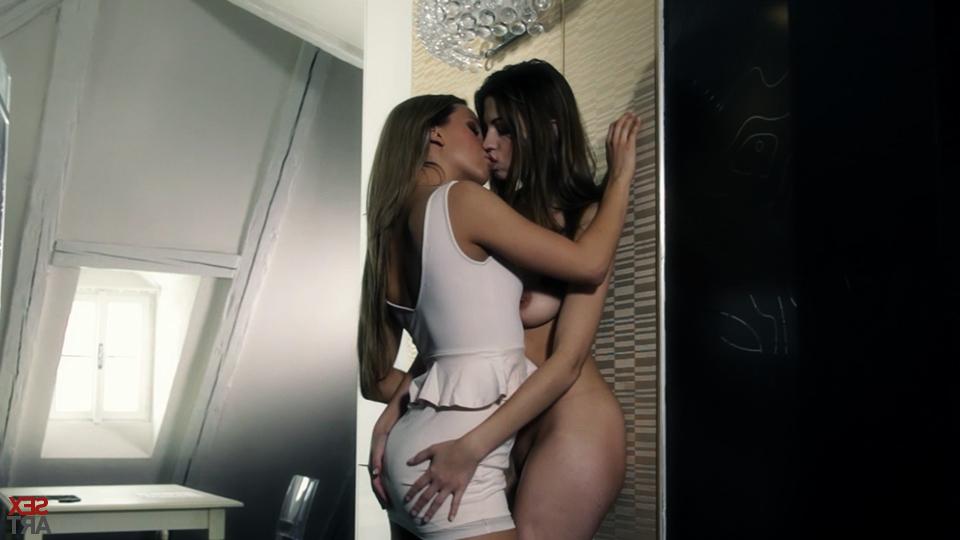 12P Lesbian sluts Eufrat Mai & Whitney Conroy kissing & licking wet teen pussy