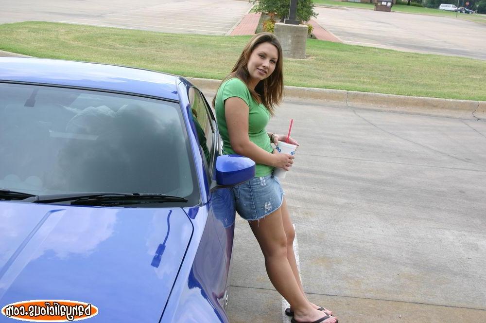 16P Pictures of teen Danyalicious giving you some upskirt shots outside