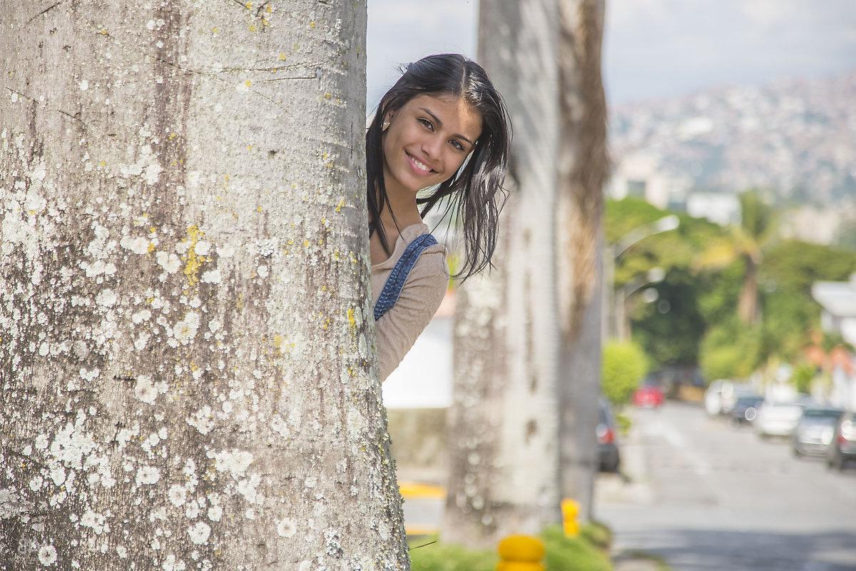 16P Latin hottie Denisse Gomez teases non-nude outside