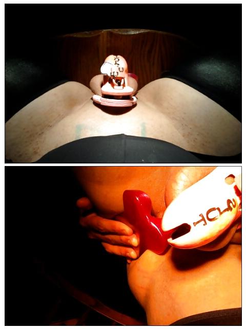 10P Locked in chastity for Mistress Merrick 