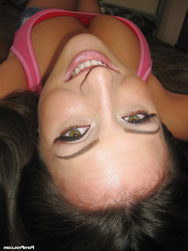 16P Teen babe Lizz Tayler is stripping off her panties to masturbate