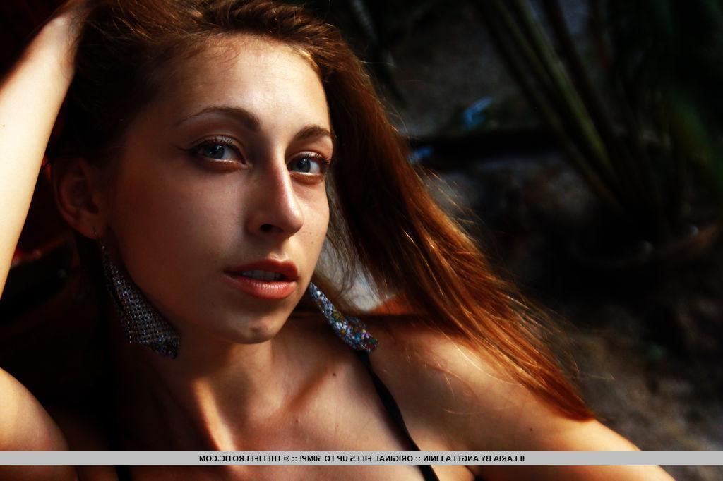 16P Pretty model Illaria shows you her tight pussy in "Warm Sensation"